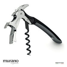 Murano kurkentrekker "The Art of Wines" Nero Grigio
