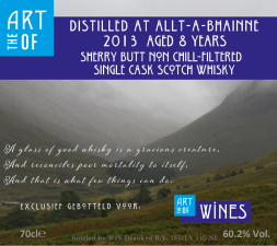 The Art of Allt a Bhainne 8 years old sherry butt
